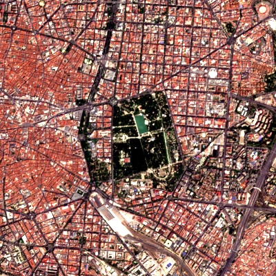 True color satellite image