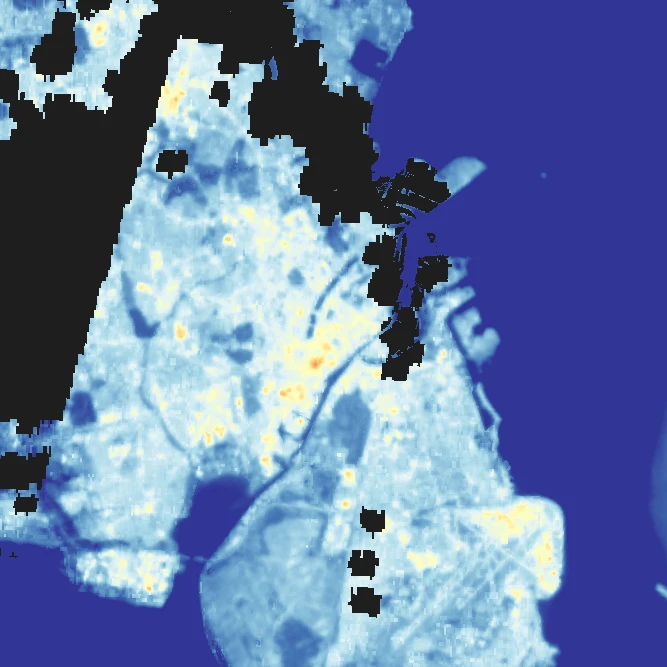 Copenhagen surface temperature